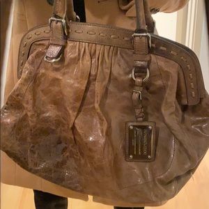 Vintage looking camel color Tote similar to D&G